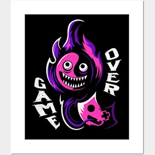 Game Over Cat Posters and Art